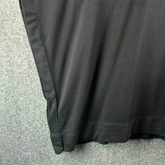 LOFT Outlet Women's Black Jersey Knit Cowl Neck Poncho XS/S Cozy Sweater Wrap - Picture 4 of 8